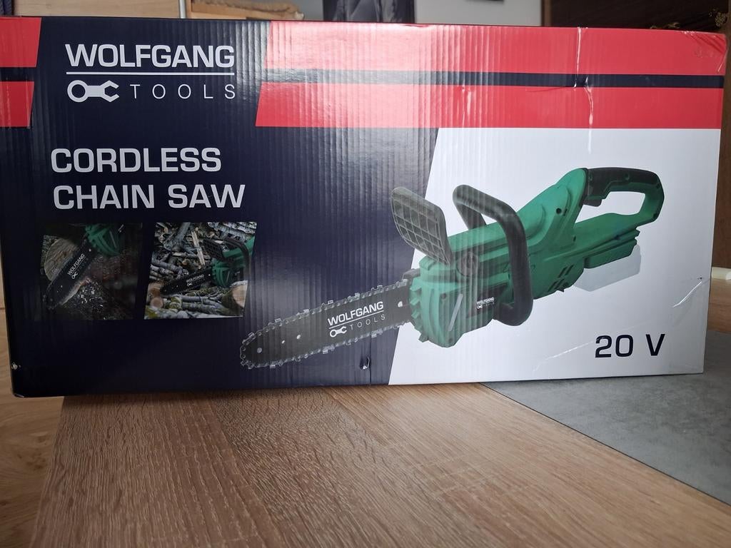 Wolfgang Tools Snoerloze Kettingzaag 20V - Nieuw in Doos, 70 mm of meer, Kettingzaag, Nieuw, Ophalen of Verzenden
