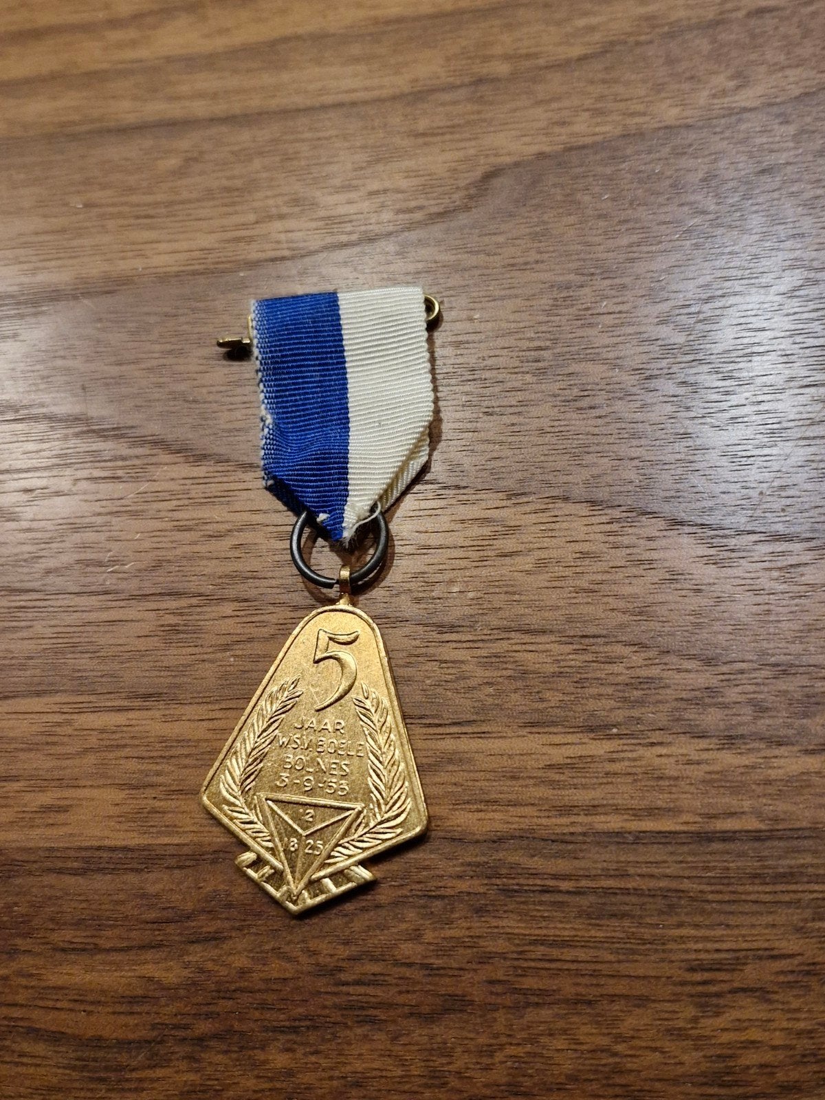 111 Oude Medaille '5 Jaar WSV Boele Solnes 3-9-53', Ophalen of Verzenden