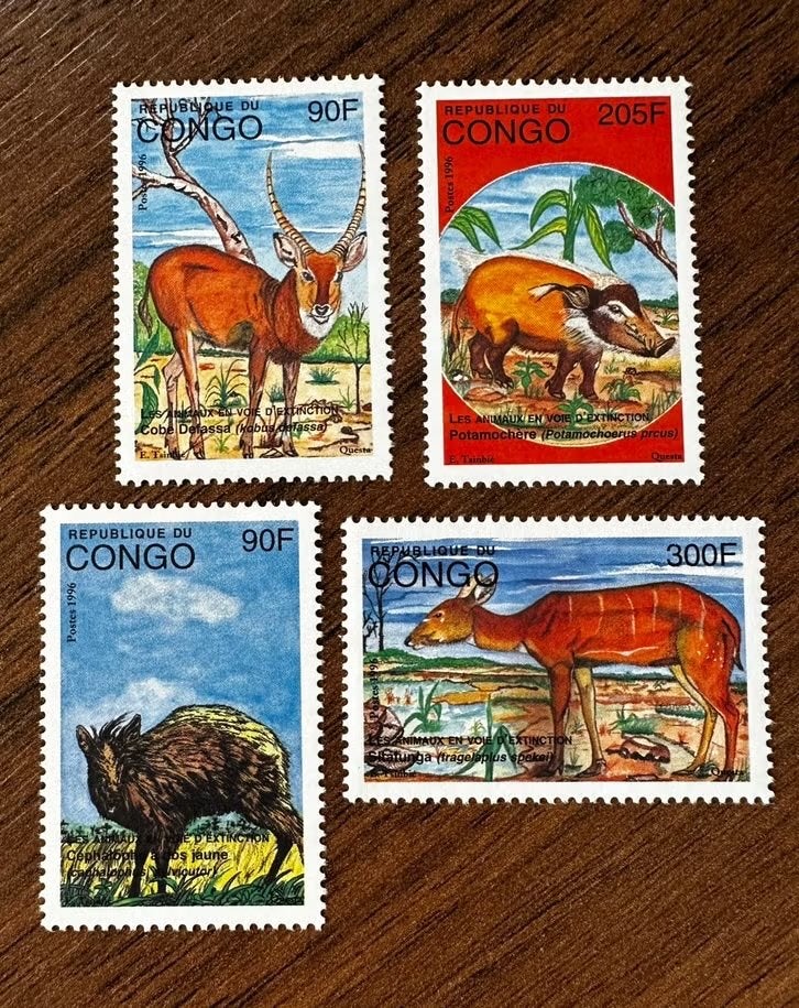 Congo Brazzaville 1997 Dieren Postfris Postzegels, Ophalen of Verzenden, Overige landen, Postfris