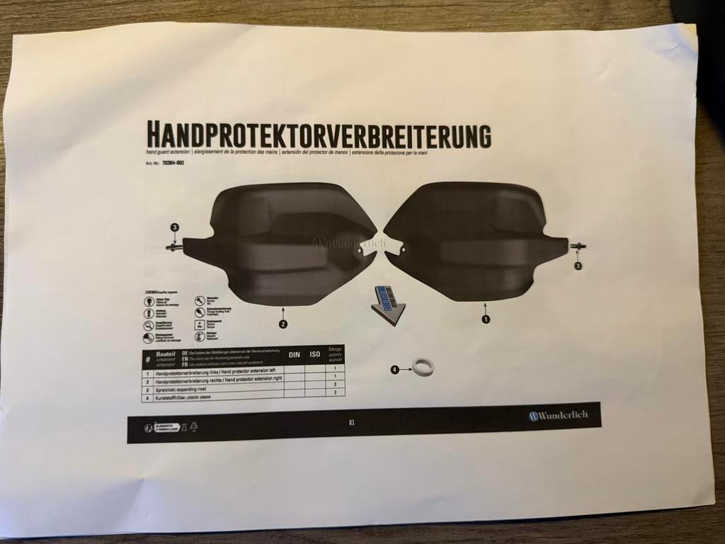 Wunderlich ERGO Handkap Verbreders (Zwart) – Topbescherming!, Ophalen of Verzenden, Nieuw