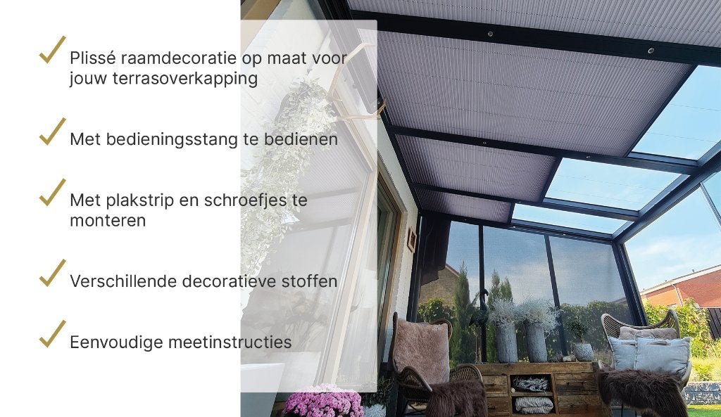 Plissé insecten horren en gordijnen, Ophalen of Verzenden, Nieuw