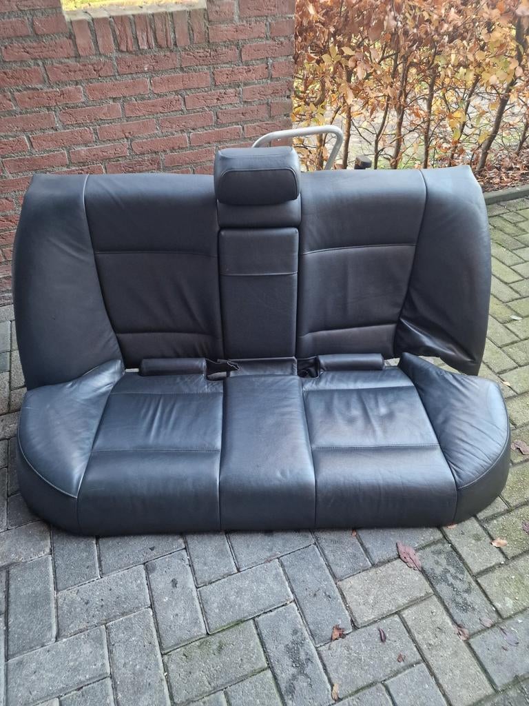 Bmw e46 Zwarte lederen achterbank sedan, Auto-onderdelen, Interieur en Bekleding, Ophalen, BMW