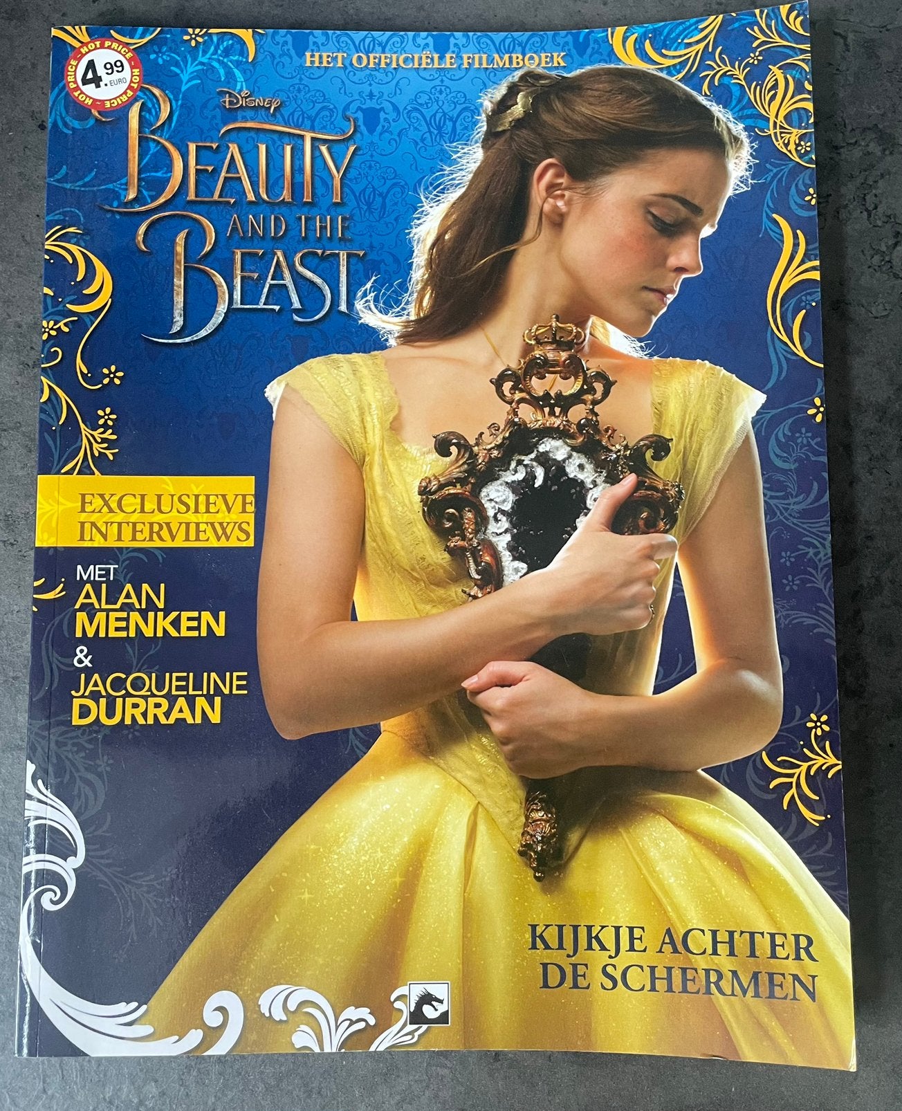 Beauty and the Beast filmboek, Ophalen of Verzenden, Assepoester of Belle, Zo goed als nieuw, Beeldje of Figuurtje
