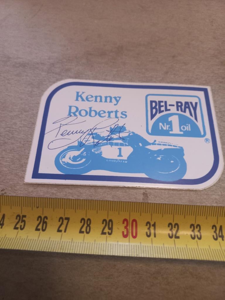 Kenny roberst  bel ray, Verzamelen, Stickers, Ophalen of Verzenden, Zo goed als nieuw