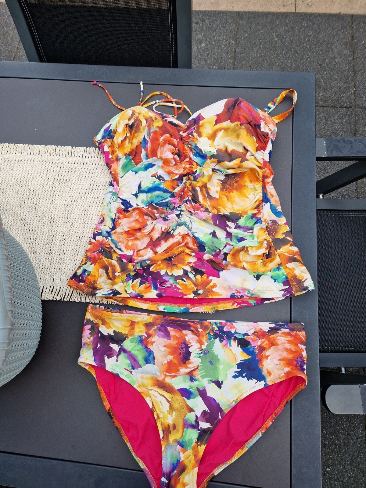 Opera Tankini Set - Bloemenprint - Maat 44 (D-cup), Kleding | Dames, Badmode en Zwemkleding, Opera, Meerkleurig, Ophalen of Verzenden