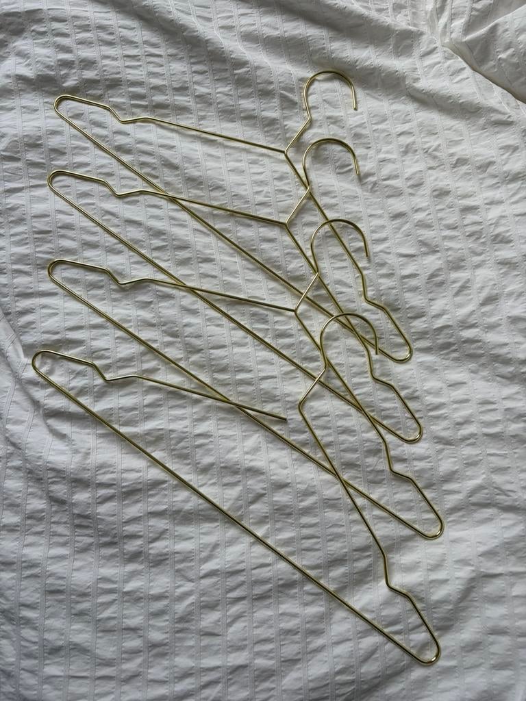 HAY gouden kledinghangers 5 stuks, Ophalen of Verzenden, Zo goed als nieuw, Metaal