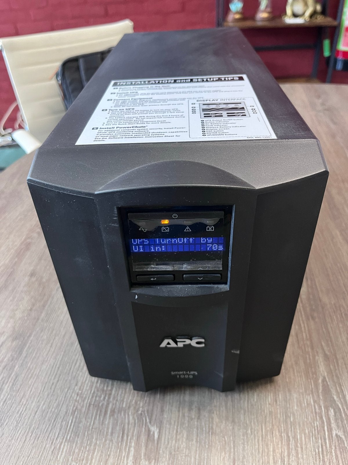 APC Smart-UPS 1000 UPS - Noodstroomvoeding, Computers en Software, Noodvoedingen (UPS), Gebruikt, Ophalen