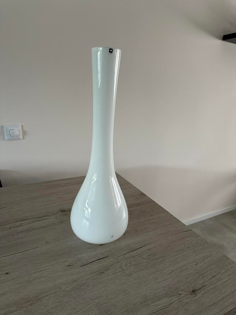 Leonardo vaas 60 cm wit, Gebruikt, 50 tot 75 cm, Wit, Ophalen of Verzenden
