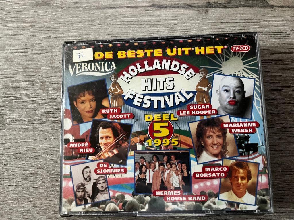 CD Hollandse hits festival deel 5 1995 dubbel CD, Ophalen of Verzenden, Zo goed als nieuw, Levenslied of Smartlap