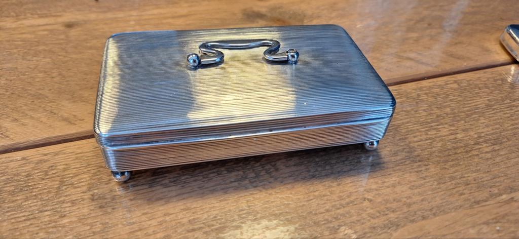 Zilveren lepeldoos tabaksdoos, Ophalen of Verzenden, Zilver