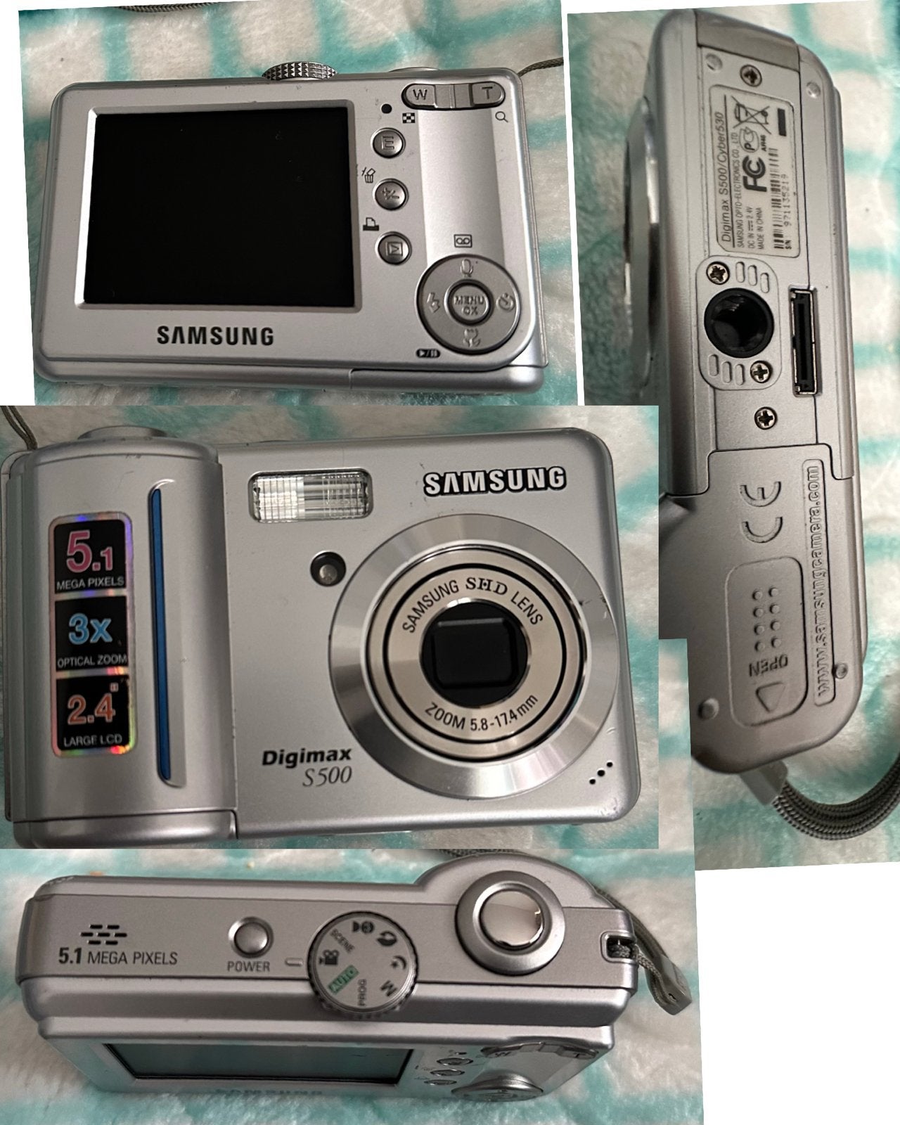 Samsung Digimax S500 Compact Camera - 5.1 MP, 3x Optische Zo, Audio, Tv en Foto, Fotocamera's Digitaal, Ophalen of Verzenden, Gebruikt