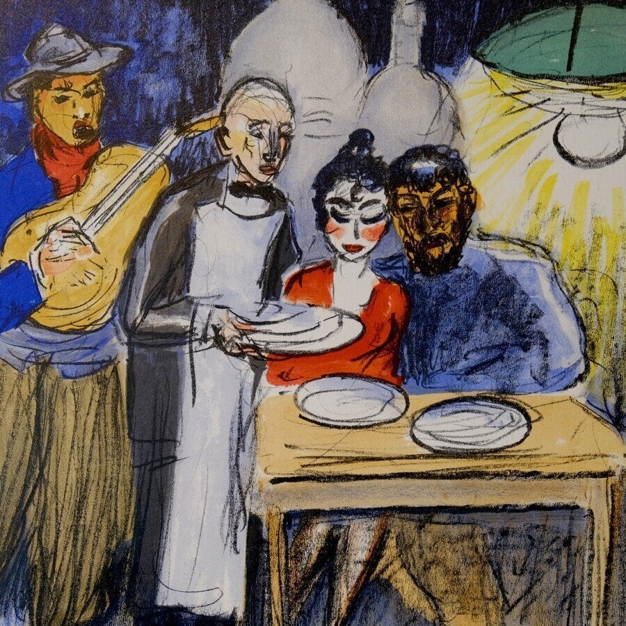 Kees van Dongen (1877–1968) - Montmartre 1900, Gesigneerd, Ophalen of Verzenden, Personages en Fantasiefiguren, Lithografie