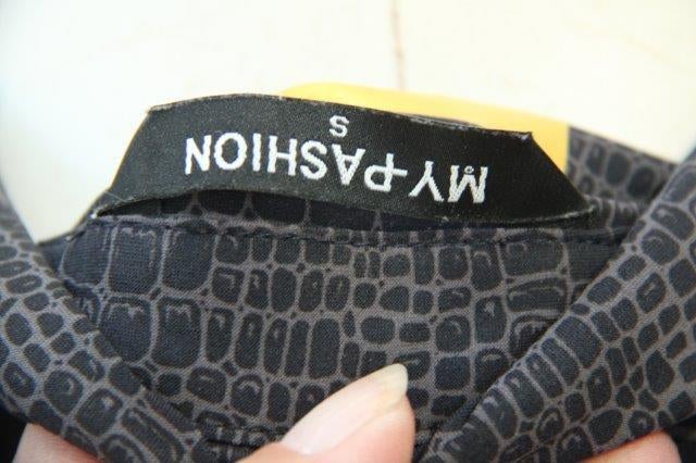 Doorknoopjurk zwart/ grijs My Pashion mt S travel Maxi Vast, Zwart, Ophalen of Verzenden, Zo goed als nieuw, Maat 36 (S)