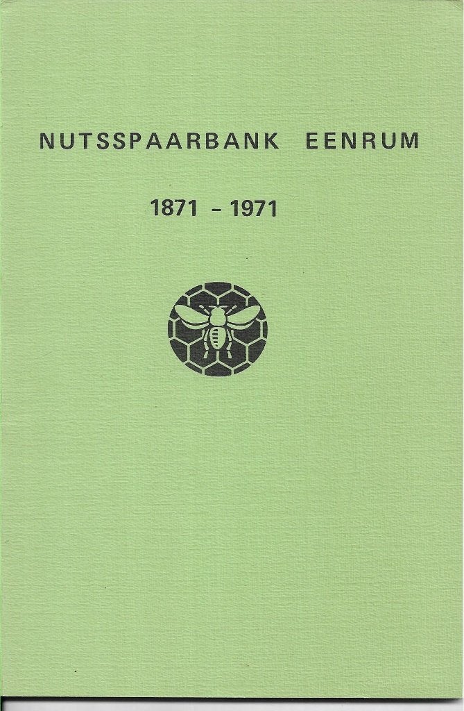 Nutsspaarbank Eenrum 1871-1971, Onbekend, 19e eeuw, Ophalen of Verzenden, Zo goed als nieuw