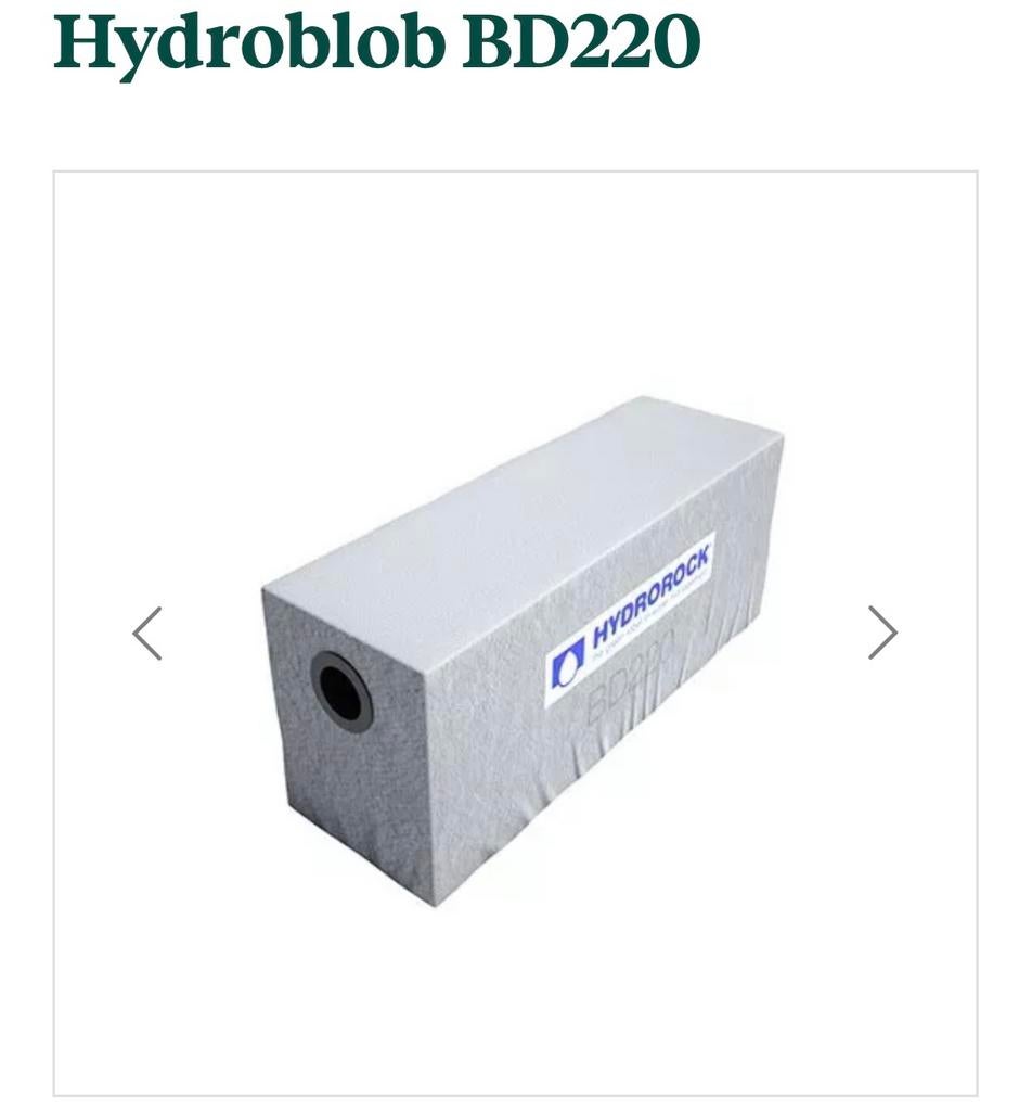 Hydroblob BD220 + koppelstuk - infiltratieblok hemelwaterafv, Ophalen, Nieuw