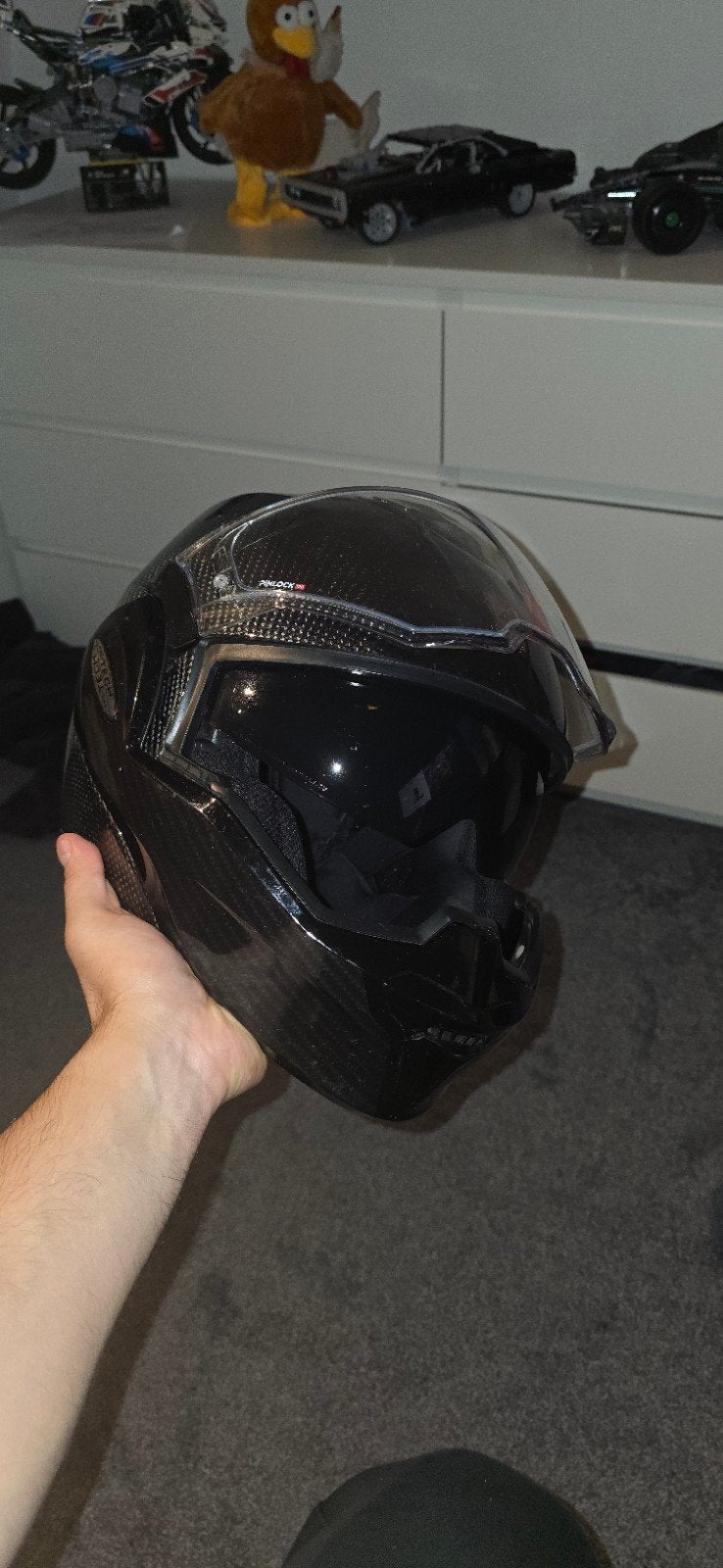 Scorpion EXO-Tech Evo Carbon Systeemhelm maat XL, Motoren, M, Systeemhelm, Heren, Shark