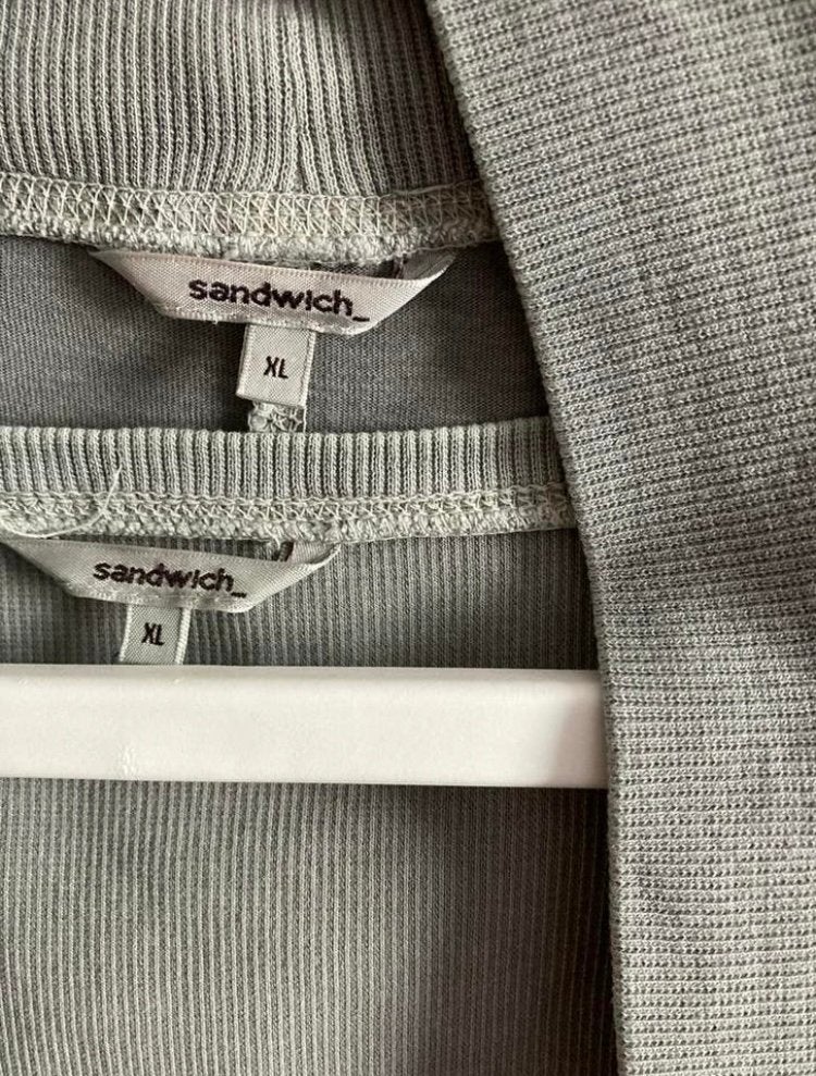 SANDWICH maat XL vestje + top verwassen grijs, Maat 42/44 (L), Ophalen of Verzenden, Zo goed als nieuw, Lange mouw