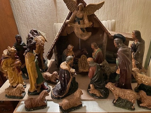Kerstgroep 32 cm., Diversen, Ophalen, Gebruikt