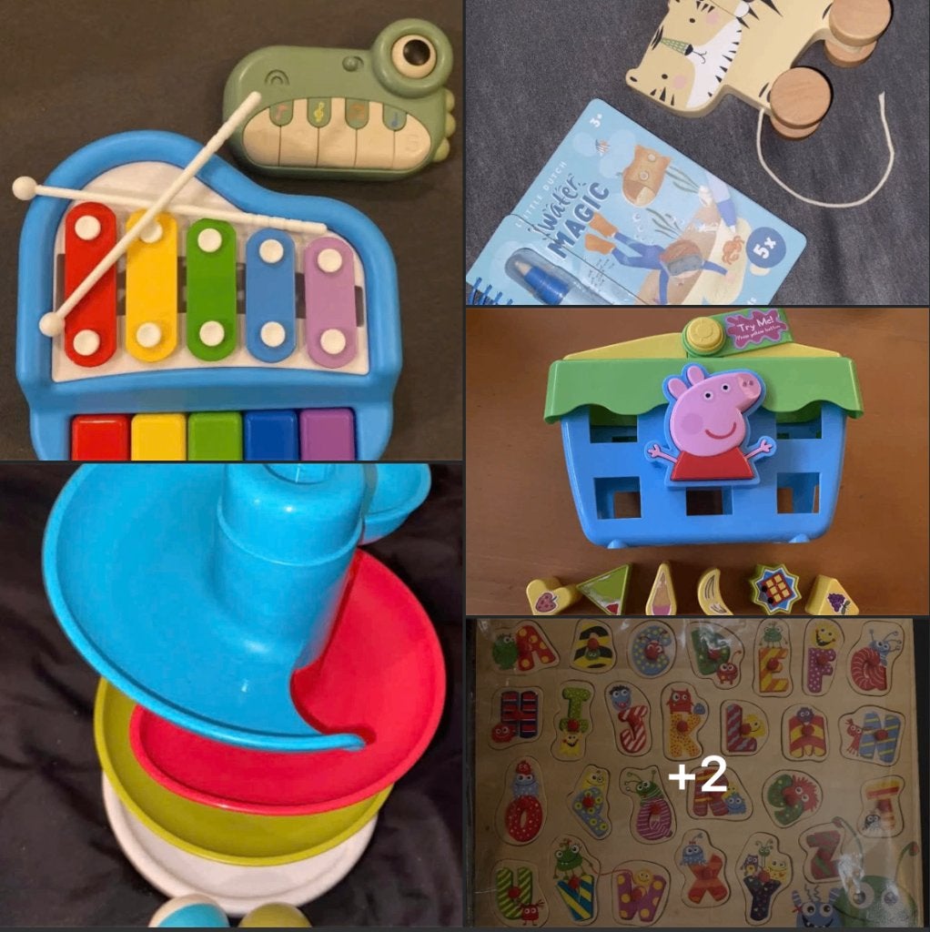 Speelgoedpakket (Peppa Pig, LEGO Duplo, Hout), Ophalen, Zo goed als nieuw, Overige typen, Met licht