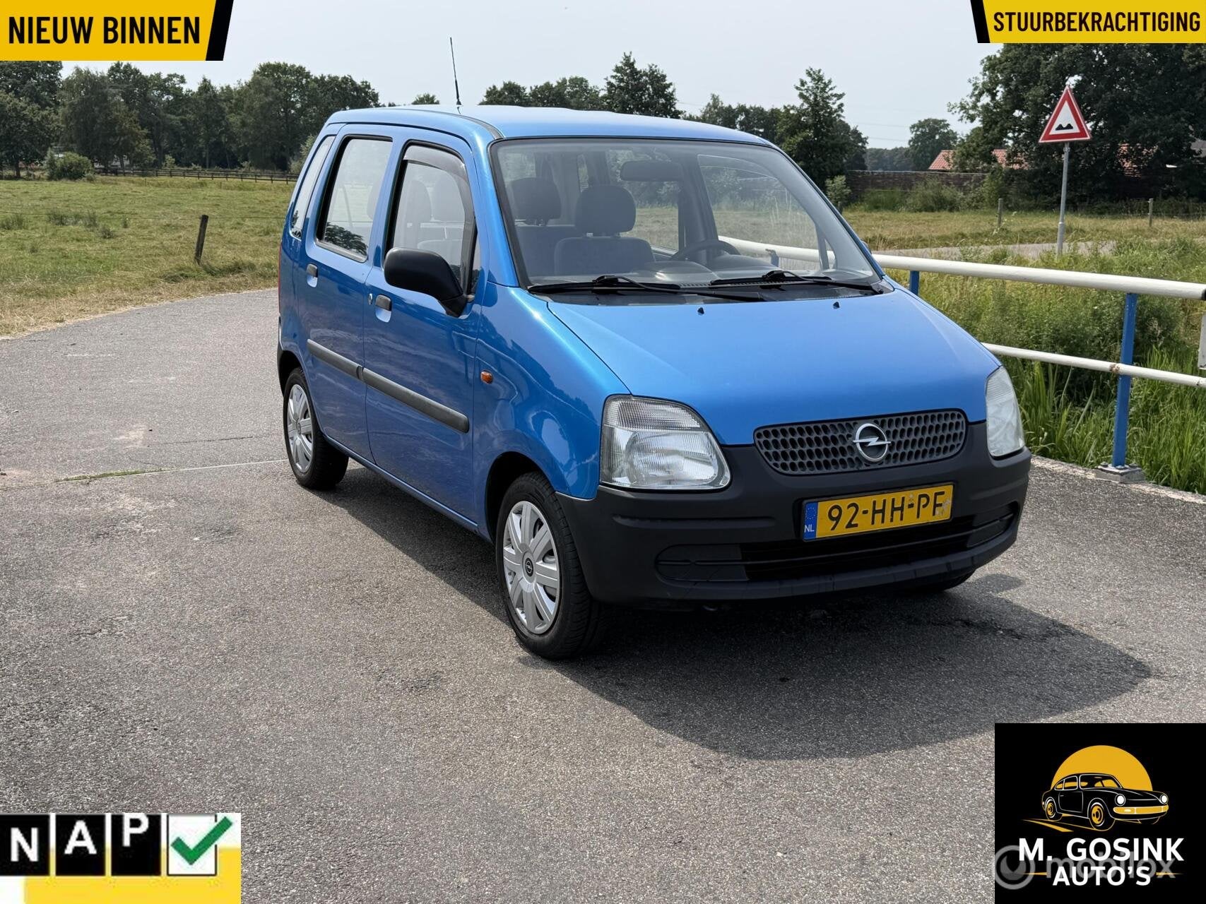 Opel Agila Stuurbekrachtiging 116654 km Nap apk 02-07 2027, Voorwielaandrijving, Gebruikt, 31 €/maand, 973 cc