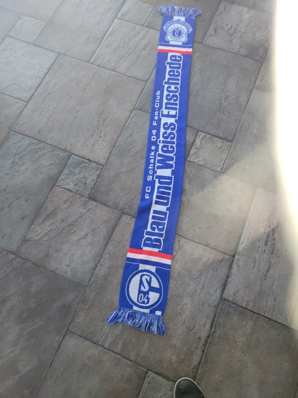 sjaal schalke fanclub enschede, Ophalen of Verzenden, F.C. Twente, Vaantje of Sjaal