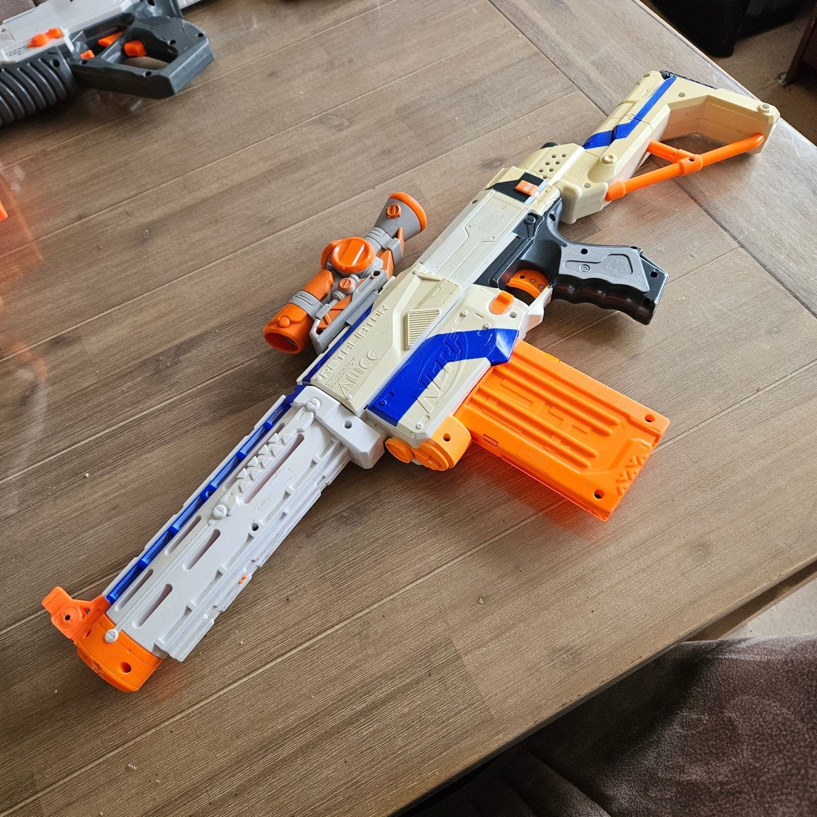 Nerf N-Strike Elite Retaliator Blaster met Scope, Ophalen of Verzenden, Gebruikt