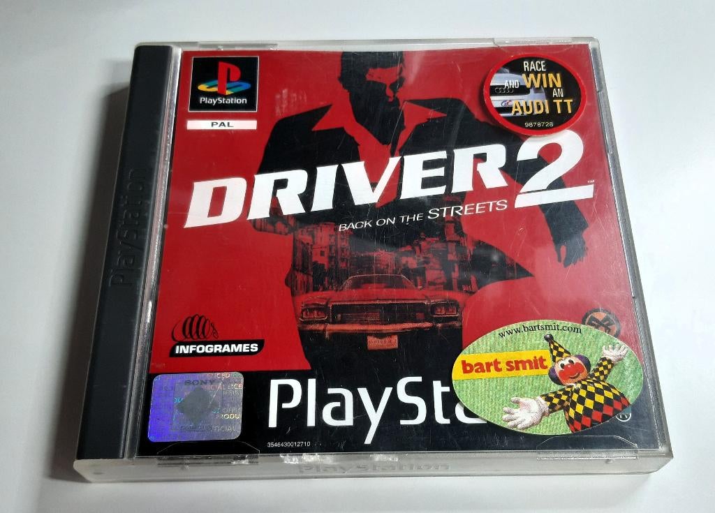 Driver 2 Playstation 1 Ps1, Spelcomputers en Games, Games | Sony PlayStation 1, Gebruikt, 1 speler, Racen en Vliegen, Eén computer