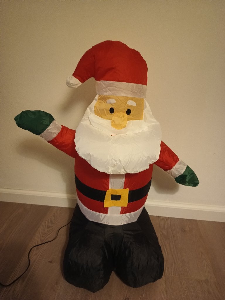 Opblaasbare Kerstman voor buiten of binnen, Diversen, Ophalen of Verzenden, Zo goed als nieuw