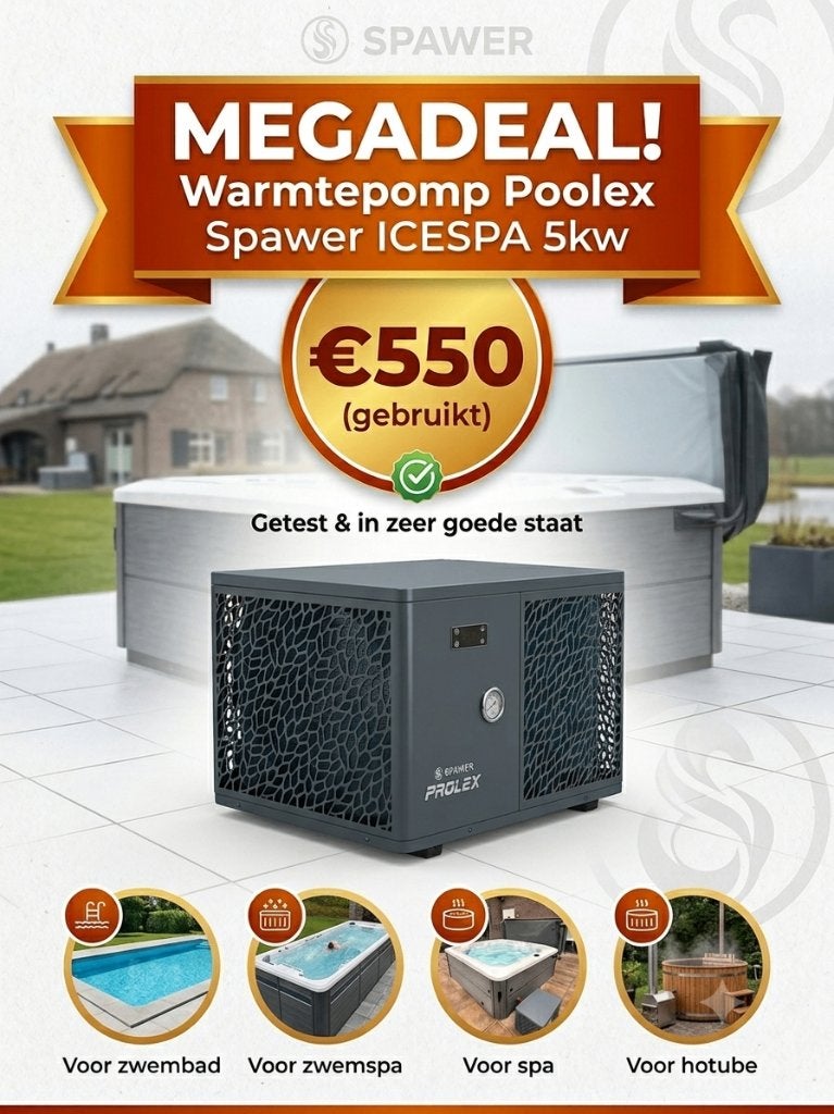 MEGADEAL Warmtepomp Poolex Spawer ICESPA 5kw, Ophalen, Zo goed als nieuw, Overige typen