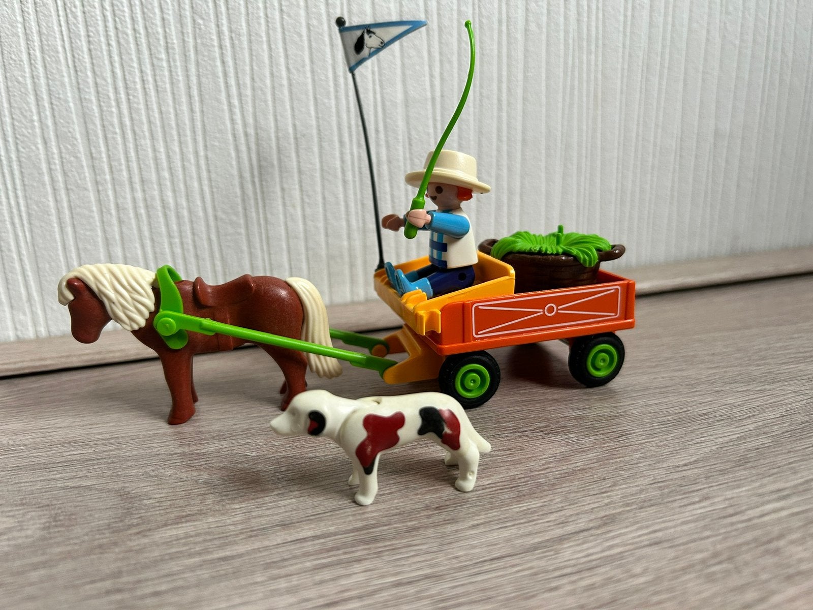 Playmobil set 3118 Pony met kar, Gebruikt, Complete set, Ophalen of Verzenden, Country