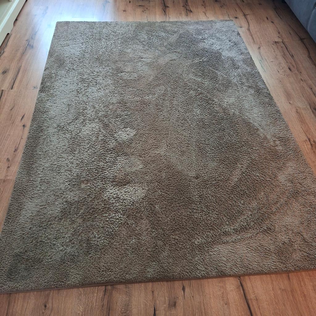 Vloerkleed 160x230cm taupe bruin, Bruin, 200 cm of meer, Ophalen of Verzenden, Zo goed als nieuw
