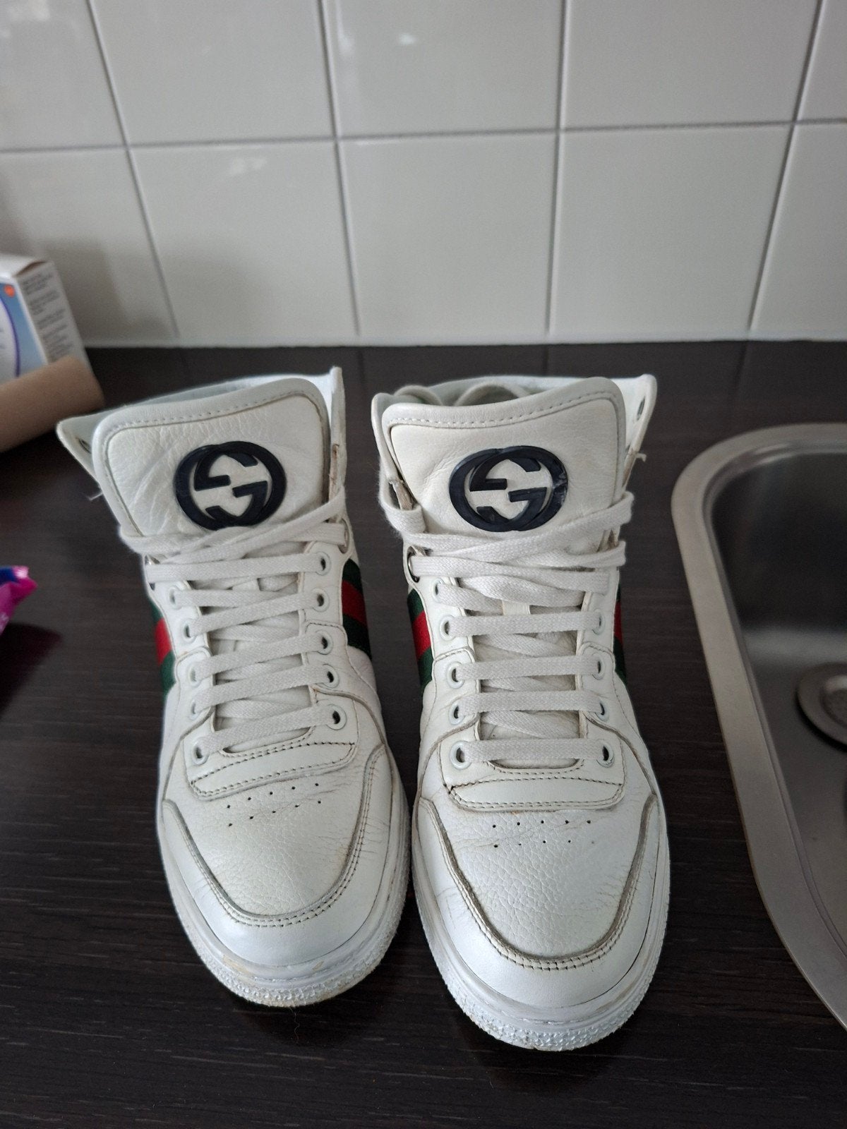Gucci sneaker maat  36 vallen op maat, Ophalen of Verzenden, Zo goed als nieuw, Wit, Sneakers of Gympen