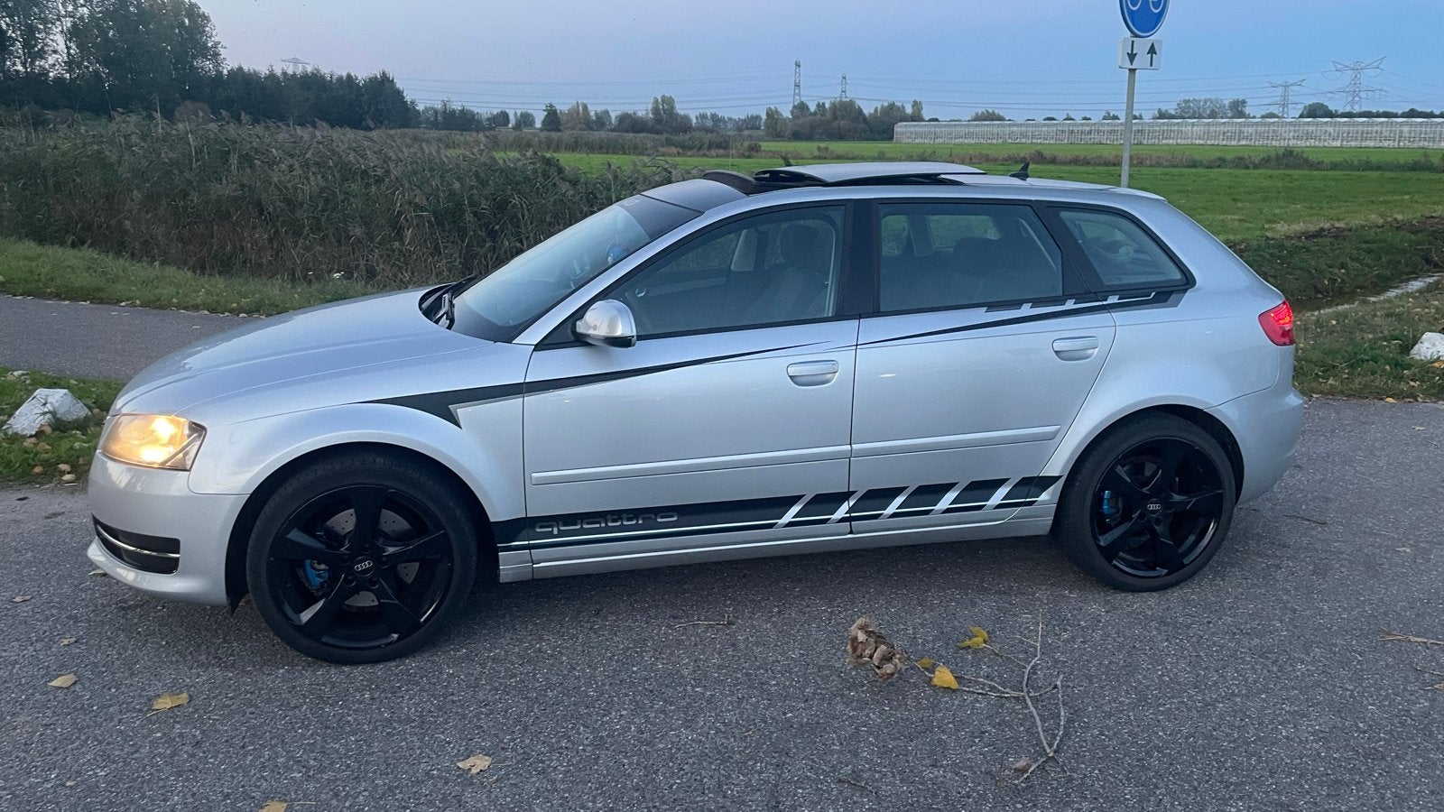 Audi A3 1.8 Tfsi 230 pk Quattro Sportback 2010 Grijs, 4 cilinders, 160 pk, 75 €/maand, Handgeschakeld