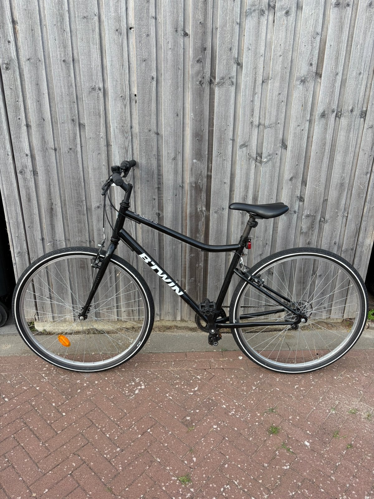 B’twin Riverside 100, Gebruikt, Velgrem, 53 tot 57 cm, Ophalen