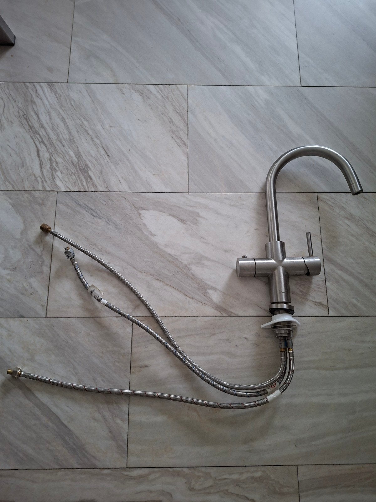 Flow kokendwater keukenkraan RVS, Zilver, Ophalen of Verzenden, Metaal, Overige merken