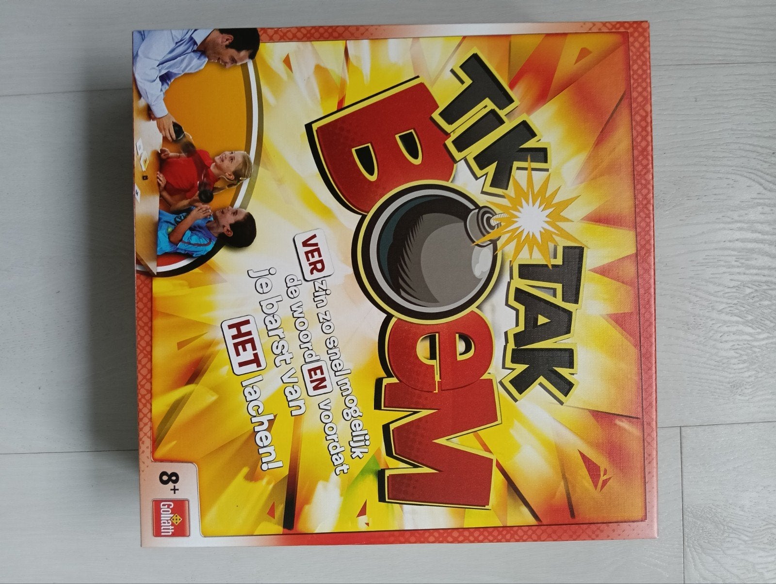 Tik Tak Boem - Gezellig woordspel voor het hele gezin, Drie of vier spelers, Ophalen of Verzenden, Zo goed als nieuw, Goliath