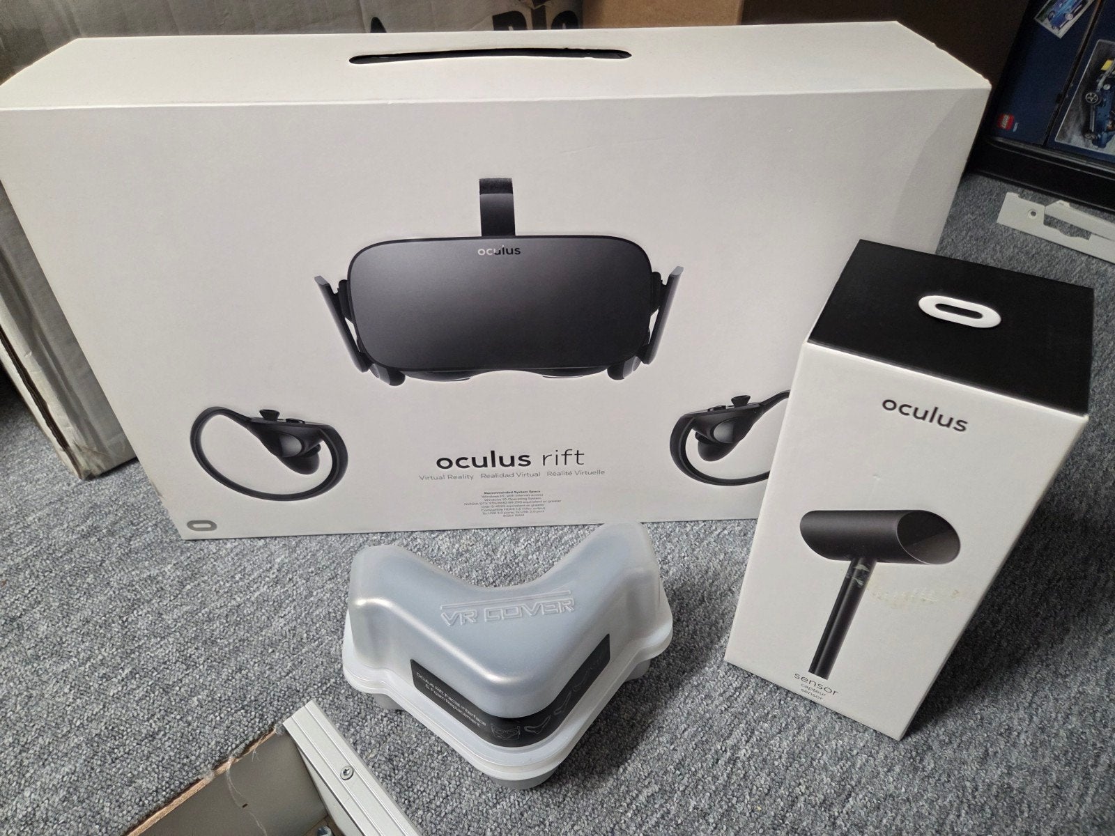 Zeer complete Oculus Rift set, Ophalen of Verzenden, Zo goed als nieuw, VR-bril, Pc