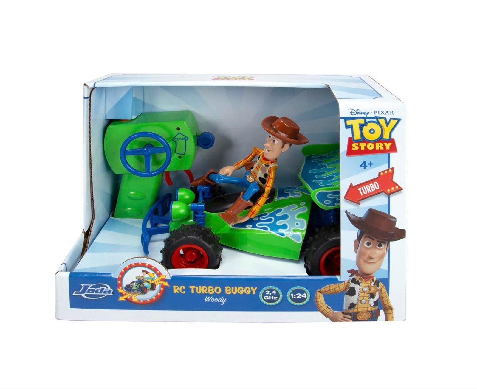 Toy Story RC Turbo Buggy Woody - Afstandsbestuurbare Auto, Elektro, Auto offroad, Nieuw, Ophalen of Verzenden