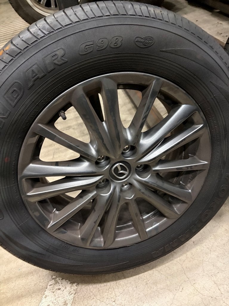 Mazda CX-5 zomerwielenset te koop 225/65R17, Ophalen, Gebruikt, Mazda