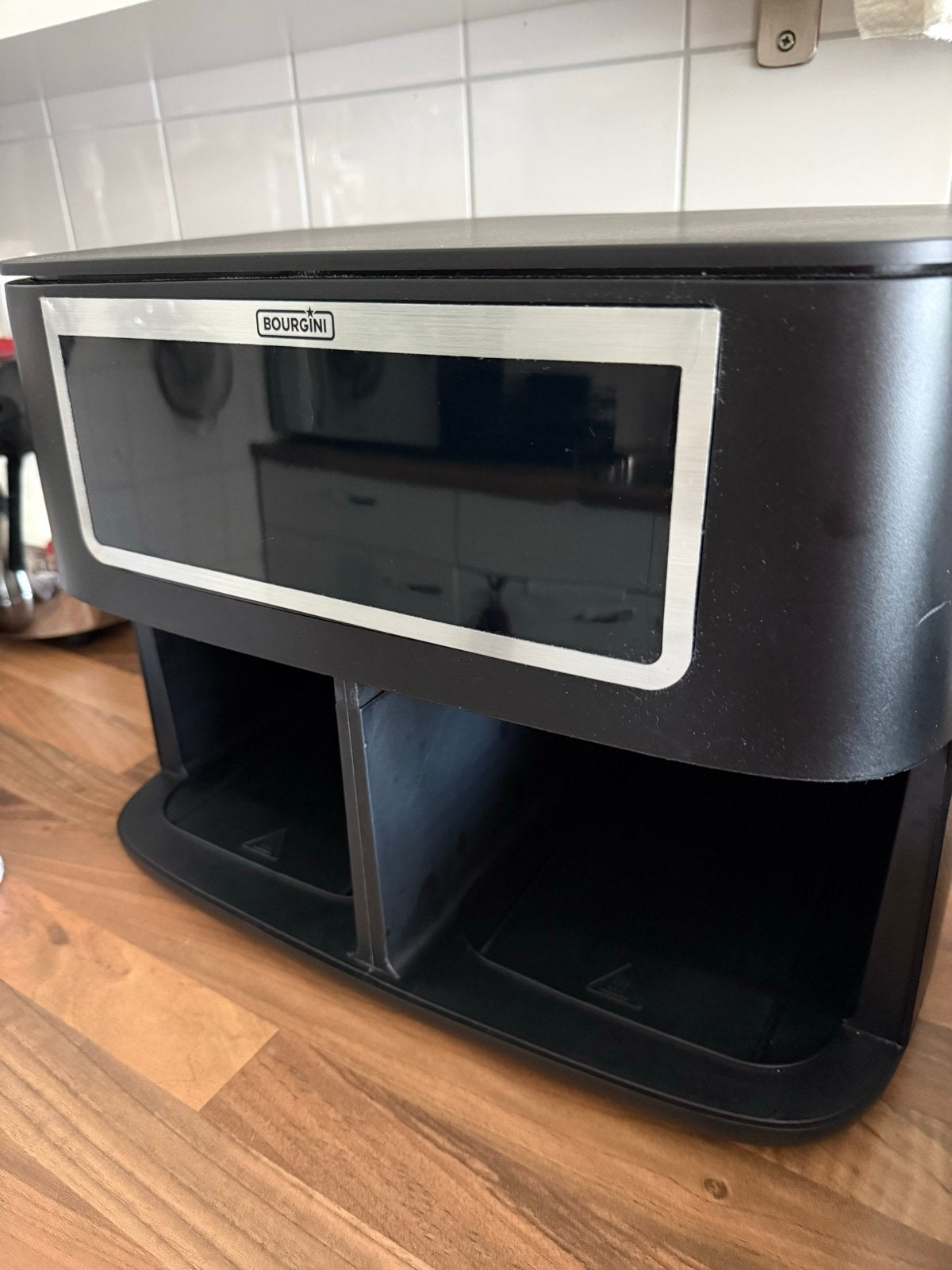 Bourgini Duo Health Fryer 2x4L – Zo goed als nieuw, Minder dan 45 cm, Overige merken, Hete lucht, Ophalen of Verzenden