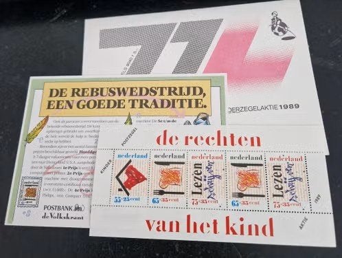 Nederland 1989 - nvph 1486 - Kinderpostzegels compleet, Postzegels en Munten, Postzegels | Nederland, Ophalen of Verzenden, Na 1940