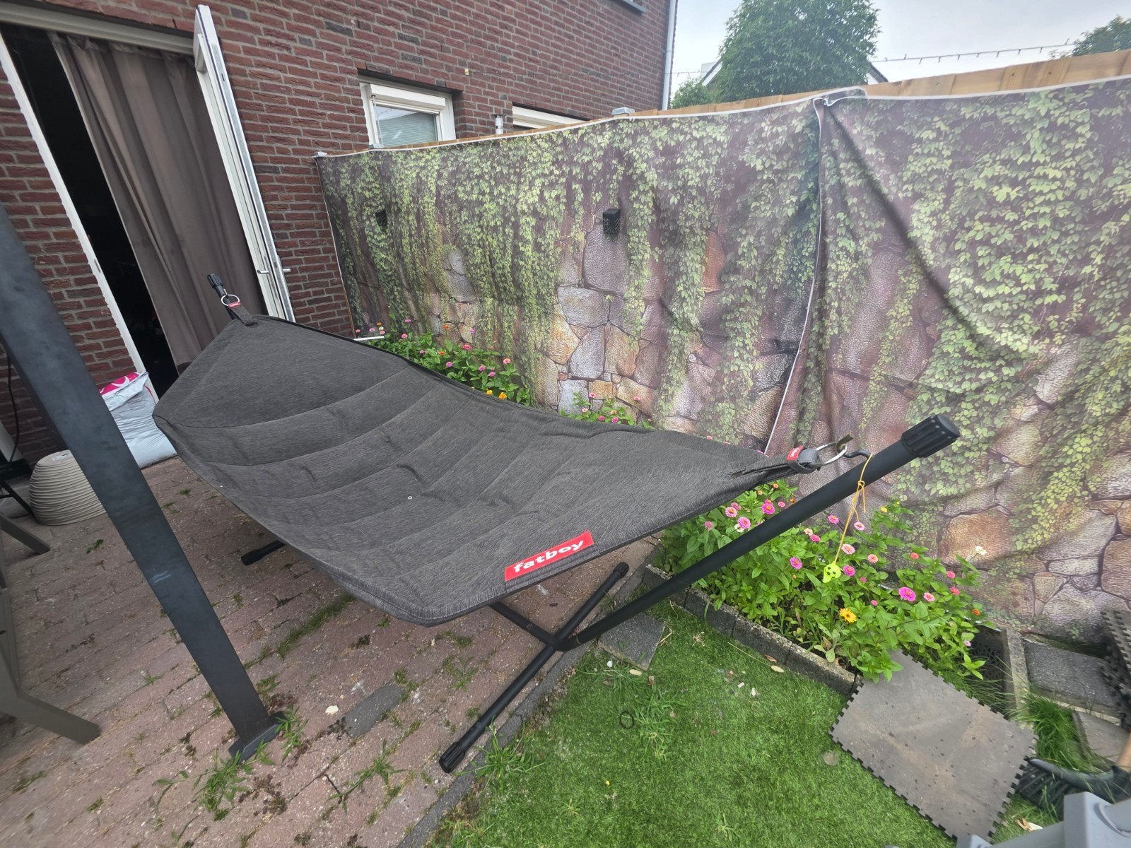 Fatboy hangmat met standaard, Tuin en Terras, Ophalen of Verzenden, Zo goed als nieuw, Binnen, Met standaard