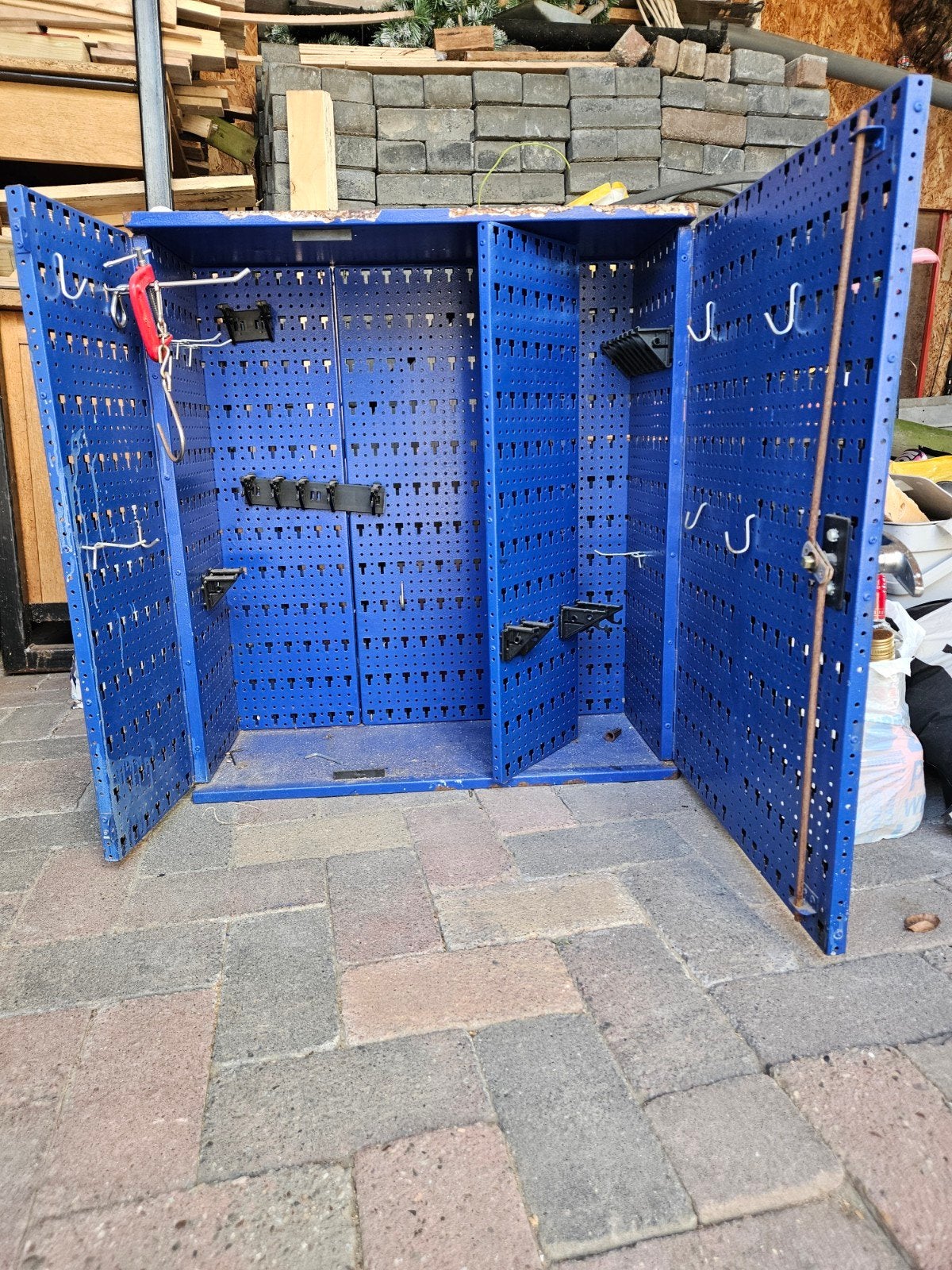 Kinzo Gereedschapskast / Werkbankkast Blauw, Ophalen, Gebruikt, 70 tot 120 cm