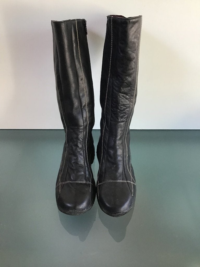 Zwarte vintage laarzen 35 | Gratis verzenden, Hoge laarzen, Verzenden, Zwart, Zo goed als nieuw