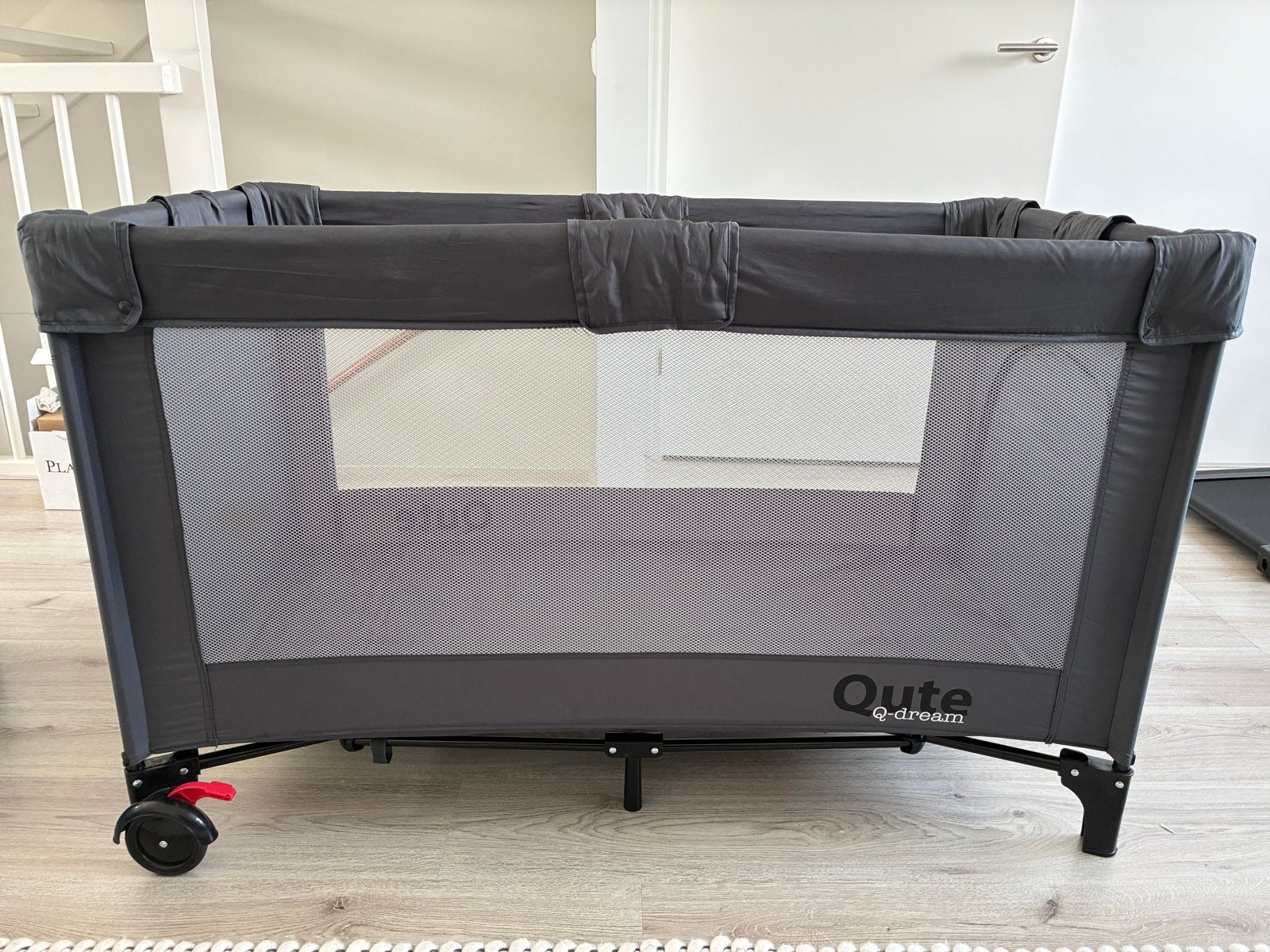 Inklapbaar campingbedje met matrasje - Gebruikt, Ophalen, Gebruikt, 70 tot 85 cm, 140 tot 160 cm