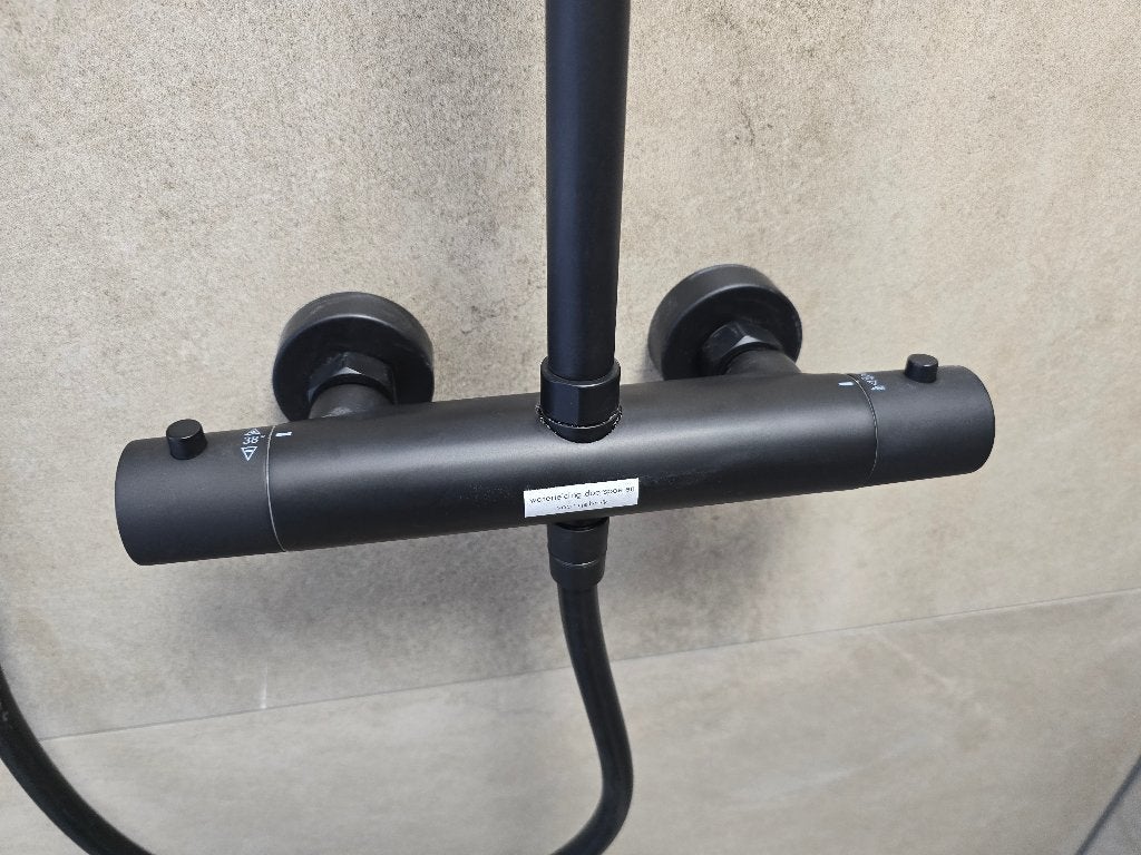 Lavigo regendouche set thermostatisch mat zwart NIEUW, Ophalen, Nieuw, Toilet