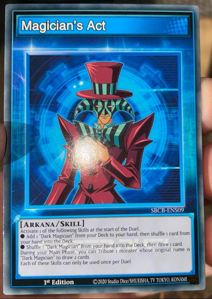Yu-Gi-Oh! Magicians Act SBCB 1st Edition !, Hobby en Vrije tijd, Verzamelkaartspellen | Yu-gi-Oh!, Ophalen of Verzenden, Zo goed als nieuw