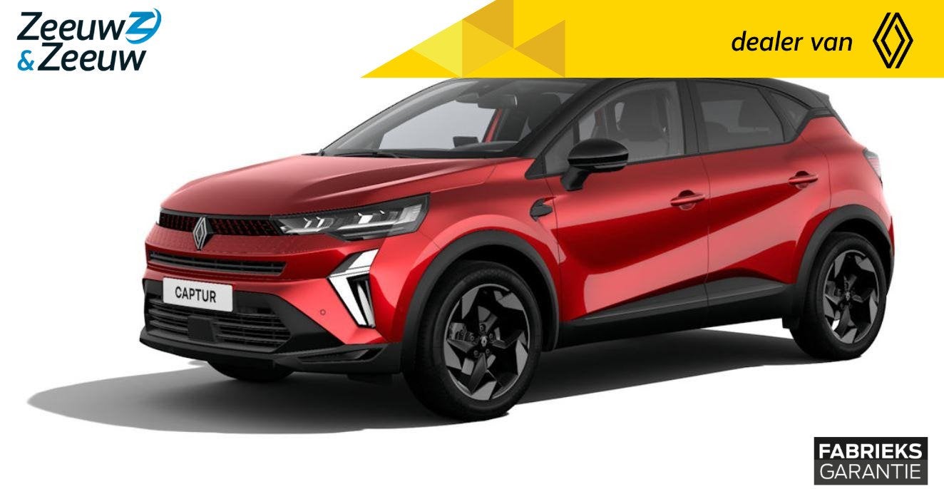 Renault Captur E-Tech full hybrid 160 techno | Nu leverbaar, Auto's, 1789 cc, 4 cilinders, Leder en Stof, Bedrijf