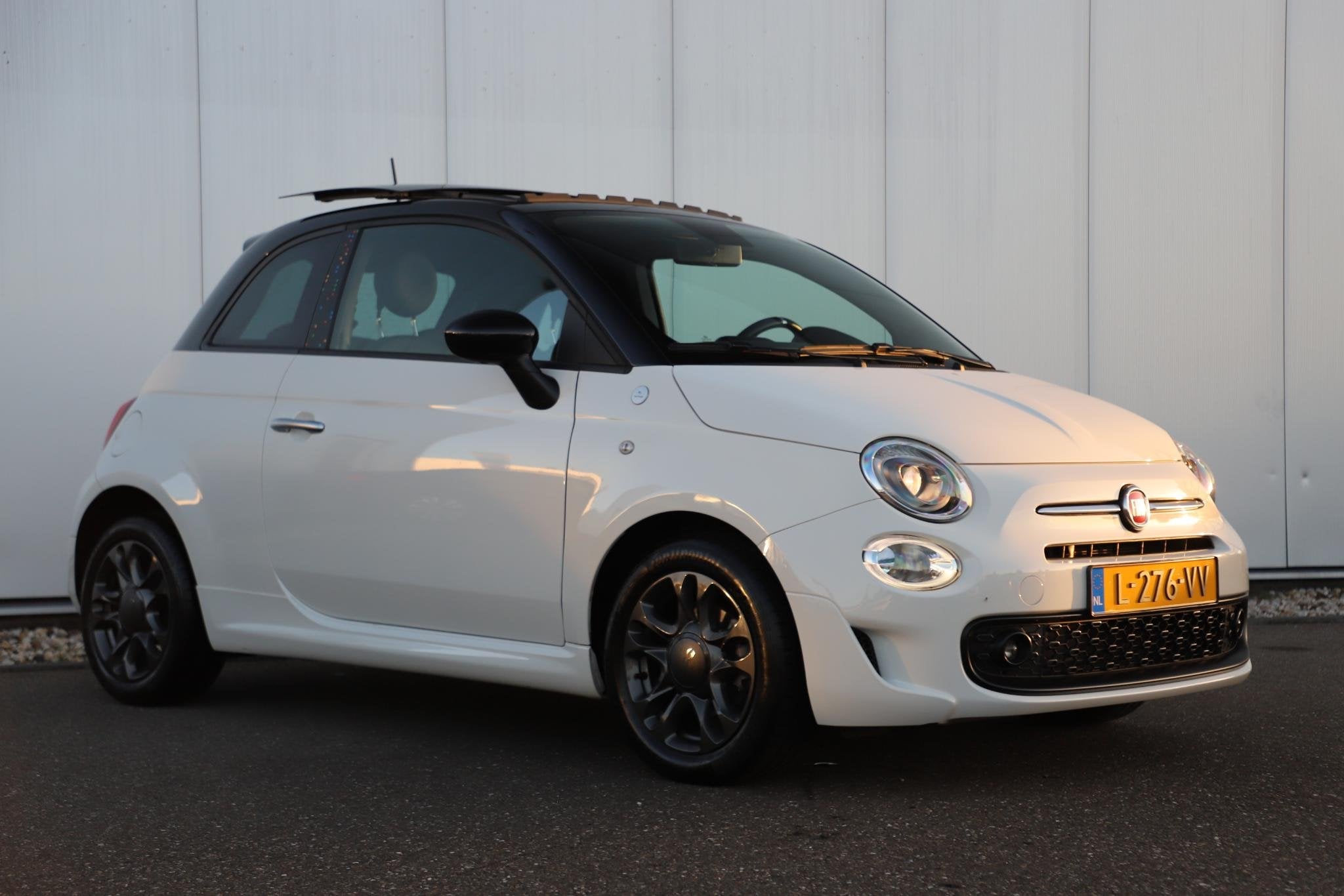 Fiat 500 1.0 Hybrid Hey Google Schuifdak 15 inch LMV Half Le, Voorwielaandrijving, Stof, Euro 6, Met garantie (alle)