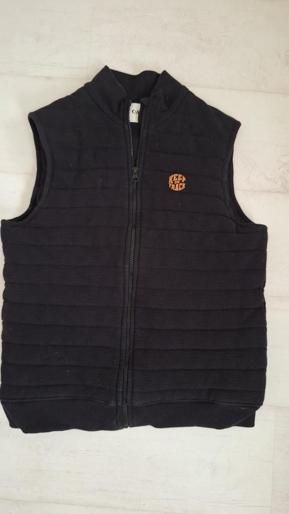 Zwarte bodywarmer C&A maat 158 voor jongens, Ophalen of Verzenden, Gebruikt, C&A, Jongen